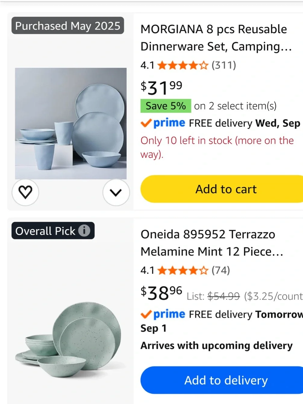 Eco-Style Blue Speckled Dinnerware Set - 12 Piece